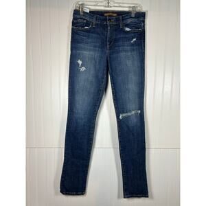 Joe's Gerri Skinny Jeans Women's 29 Blue Denim Mid Rise Distressed Medium Wash
